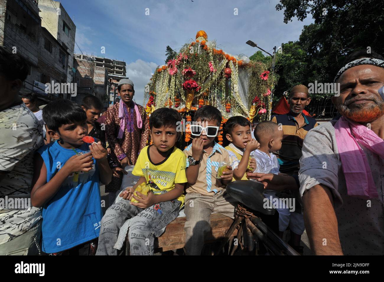 Dhaka, Bangladesh. 09th Aug, 2022. People participate in Ashura