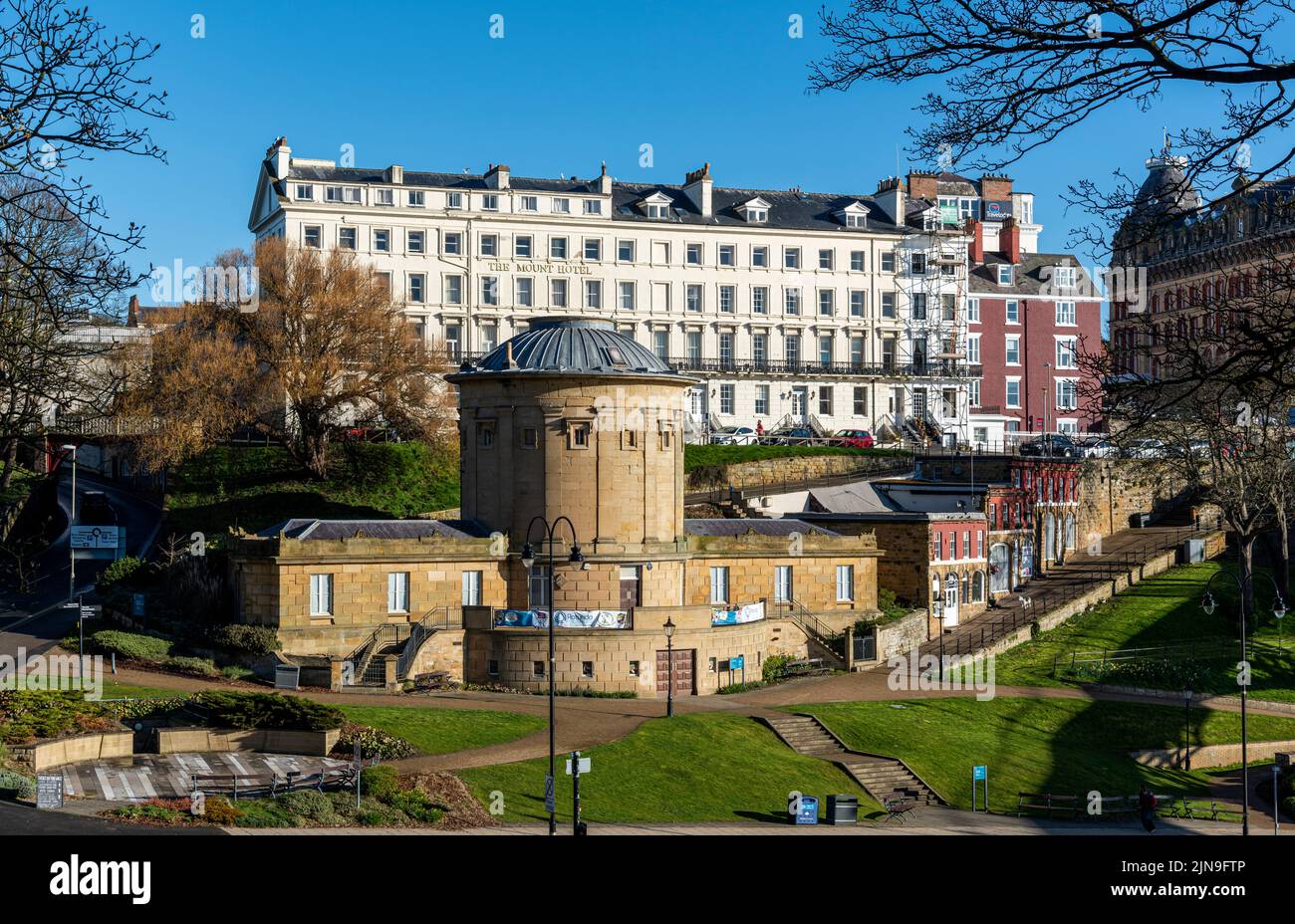 The Rotunda Museum on Scarbrough's Valley Road Stock Photo