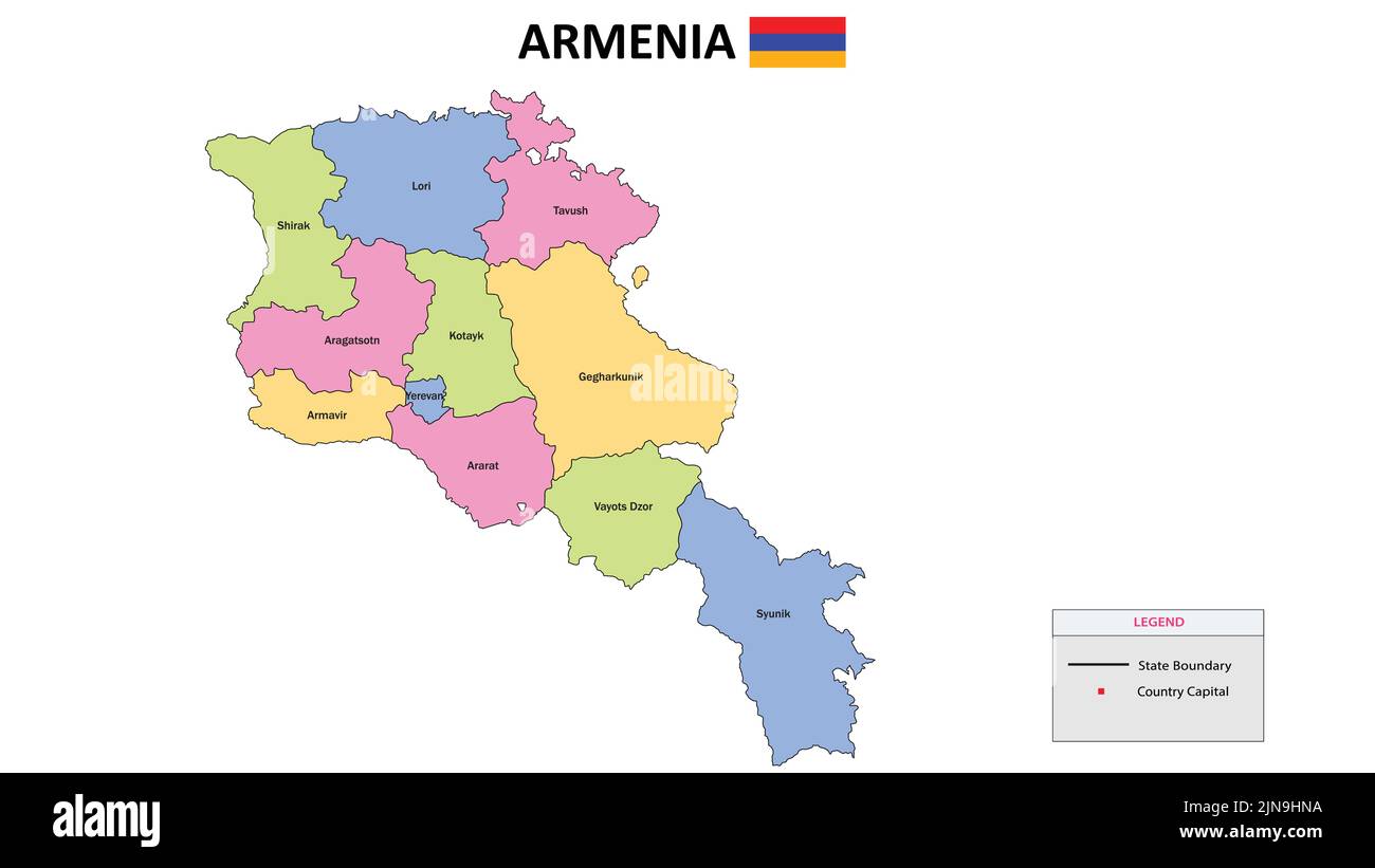 Armenia map hi-res stock photography and images - Alamy