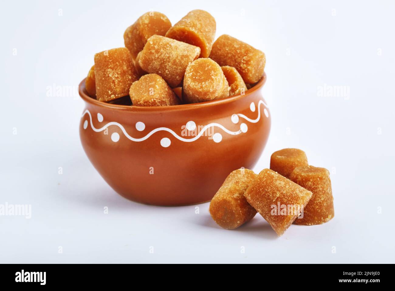 Organic Gur or Jaggery Powder and cubes, Jaggery is used as an ...