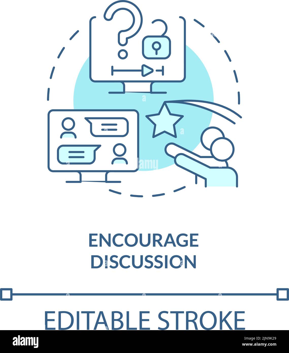 Tutorial discussion Stock Vector Images - Alamy