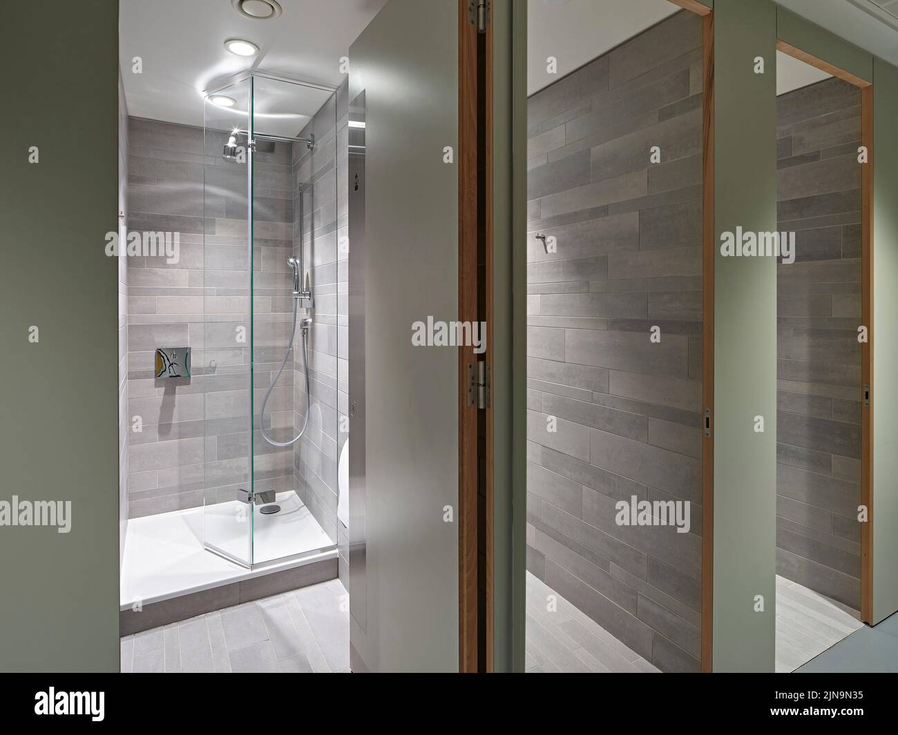 Basement showers. 30 St James' Square, London, United Kingdom