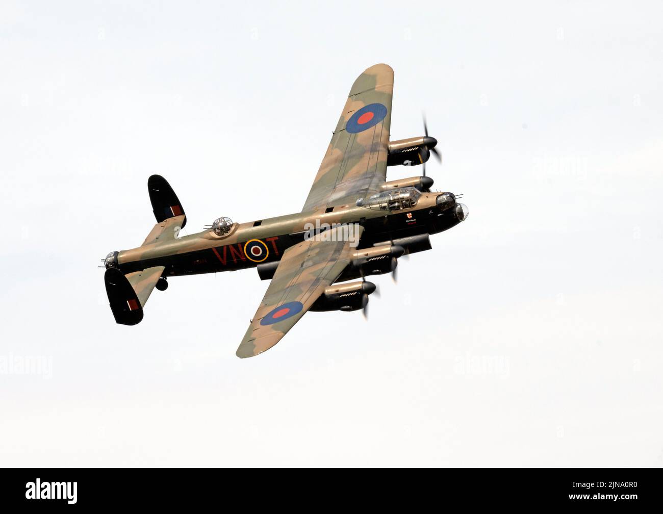 RAF Battle of Britain Memorial Flight Avro Lancaster at the Royal International Air Tattoo Stock Photo