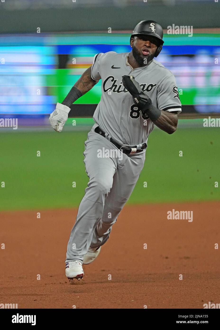 Chicago White Sox's Alexei Ramirez (10) is forced out at first by Kansas  City Royals first baseman Billy Butler (16) on a double in the second  inning during Sunday's baseball game on