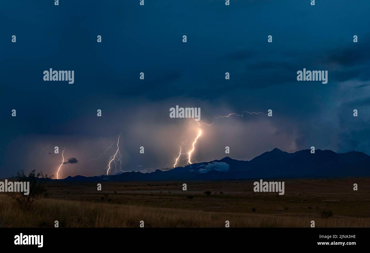 Monsoon season in Southern Arizona USA Stock Photo