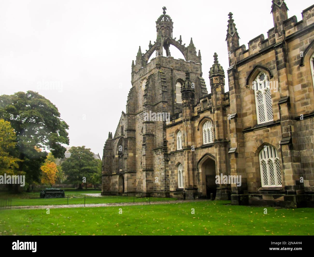 The intricate, gothic chapel of King’s Collage in Aberdeen, Scotland Stock Photo