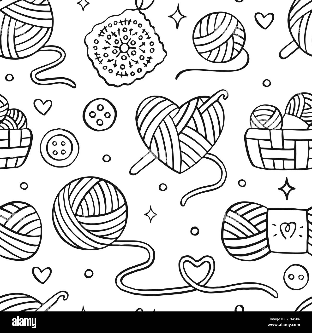 Knitting hook icon simple wool knit Royalty Free Vector