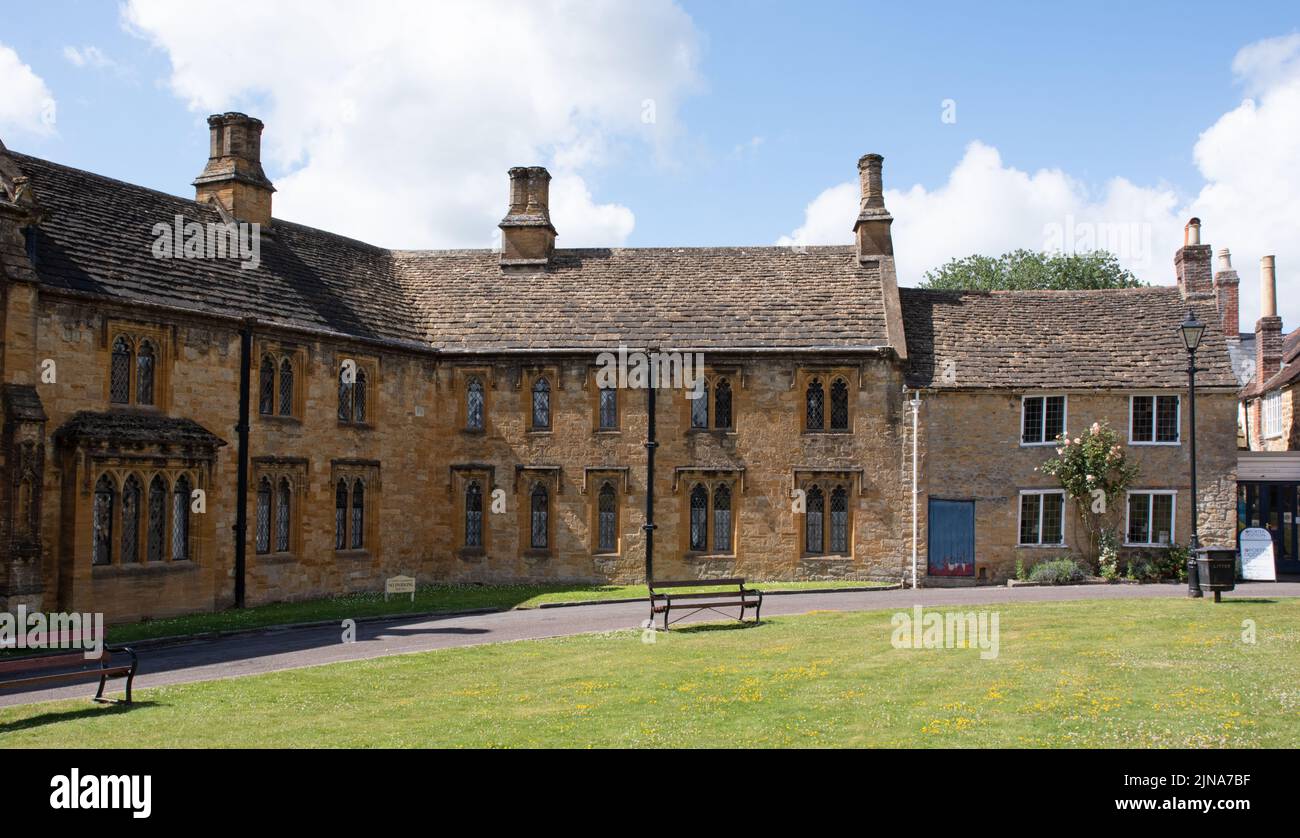 St Johns Almshouse Abbey Close, Sherborne, Dorset Stock Photo Alamy