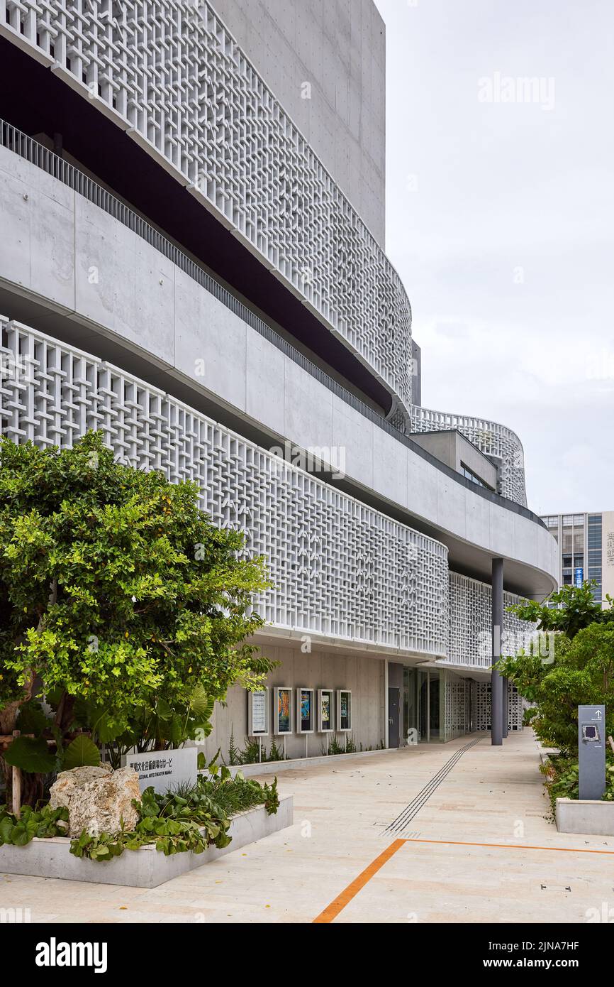 Naha Cultural Arts Theater NAHArt; Naha, Okinawa Prefecture, Japan Stock Photo