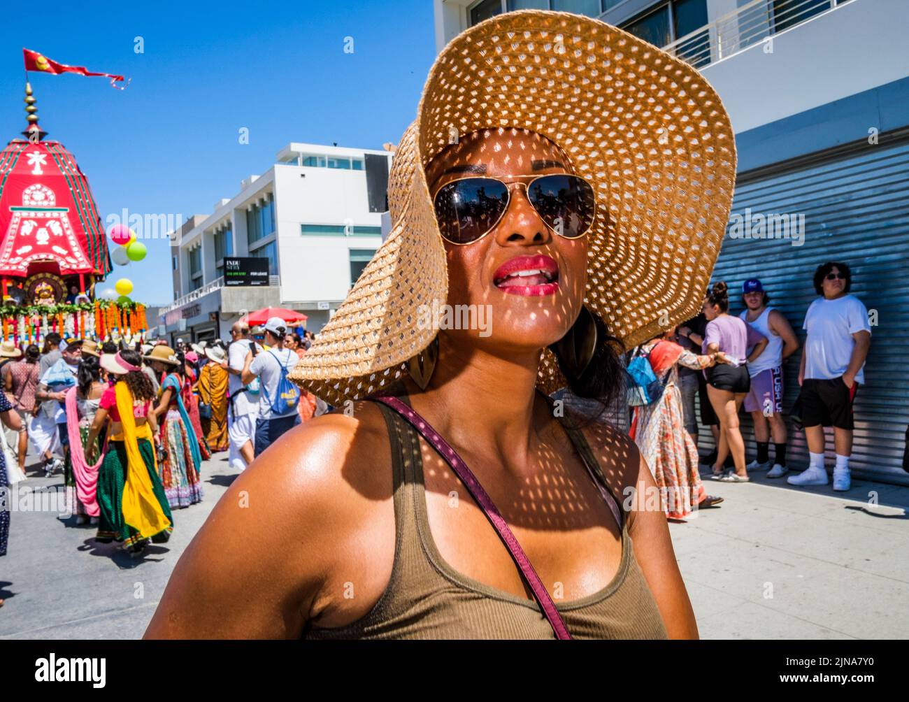 Hare Krishna Festival, Venice Beach, Los Angeles, California, United States of America Stock Photo