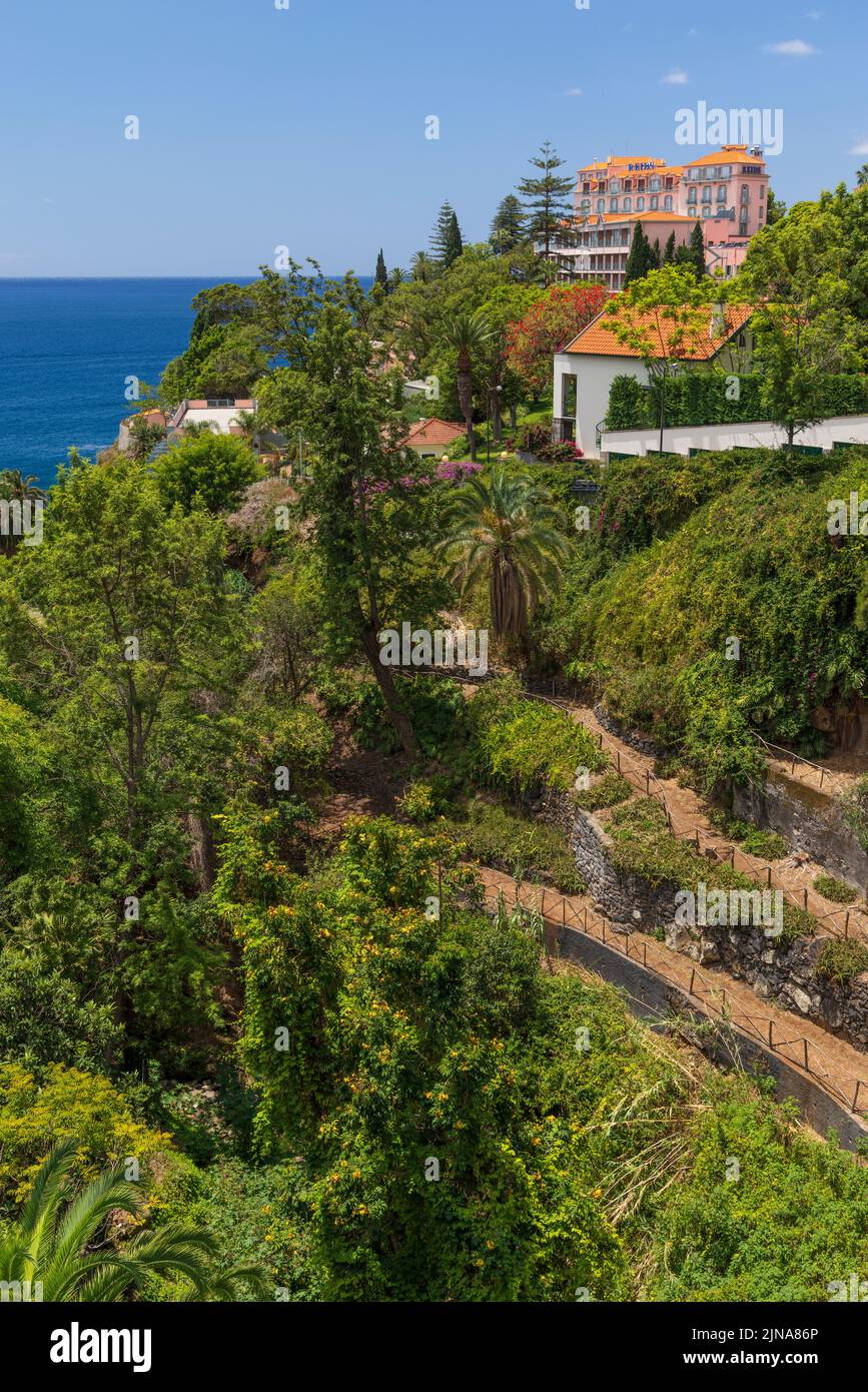 Reids Palace Hotel and Gardens, Funchal, Madeira, Portugal Stock Photo