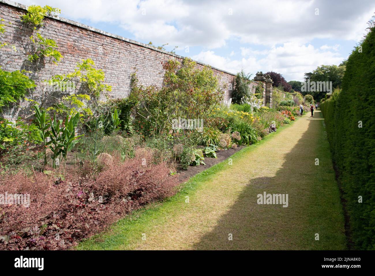Castle Howard walled garden Stock Photo