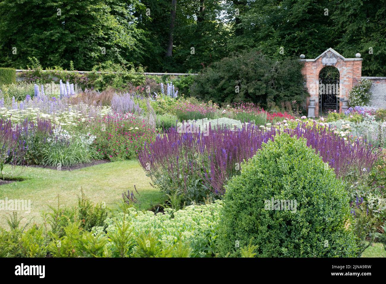 Castle Howard walled garden Stock Photo