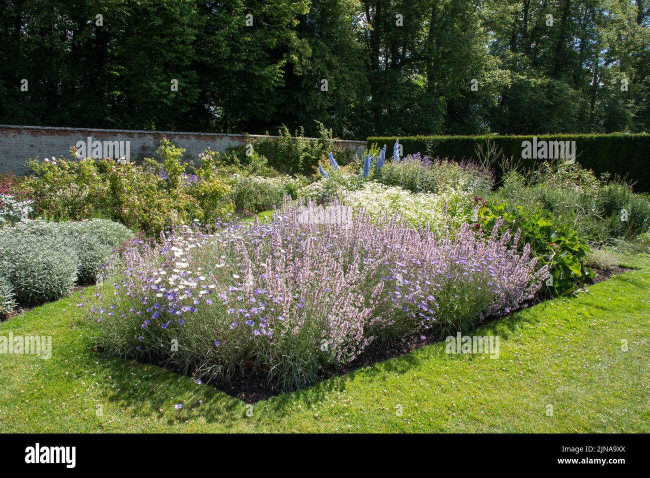 Castle Howard walled garden Stock Photo