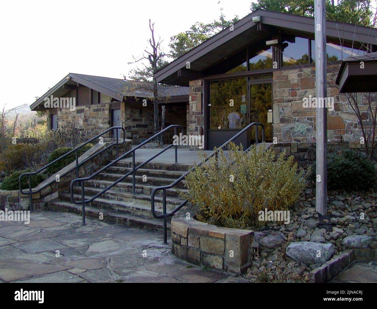 Talimena Scenic Drive West End Visitor Information Station Stock