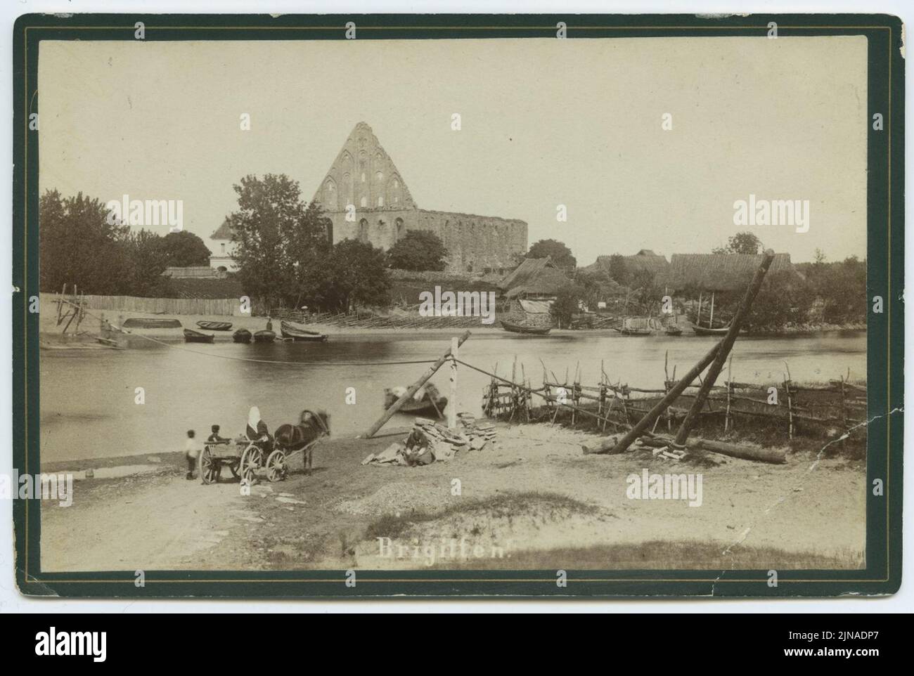 Tallinn, Pirita kloostri varemed, vaade lääne poolt., TLM F 1935 Stock Photo