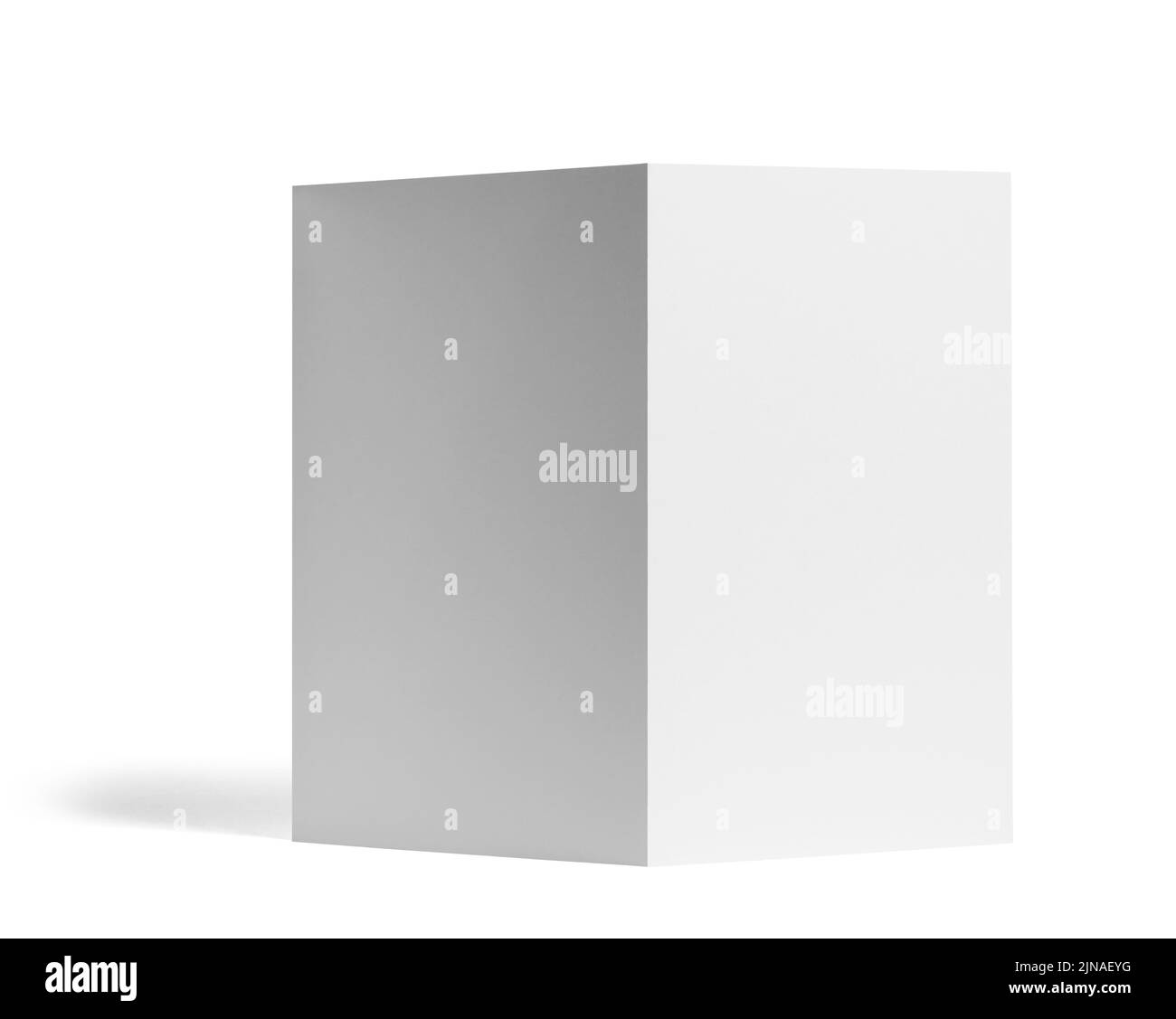 folded leaflet white blank paper template book Stock Photo Alamy