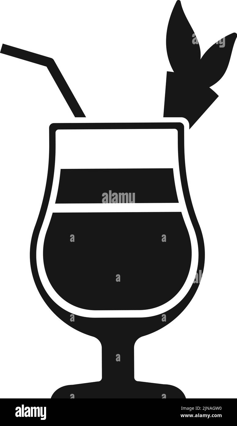 Cocktail glass icon. Bloody mary party drink Stock Vector Image & Art ...