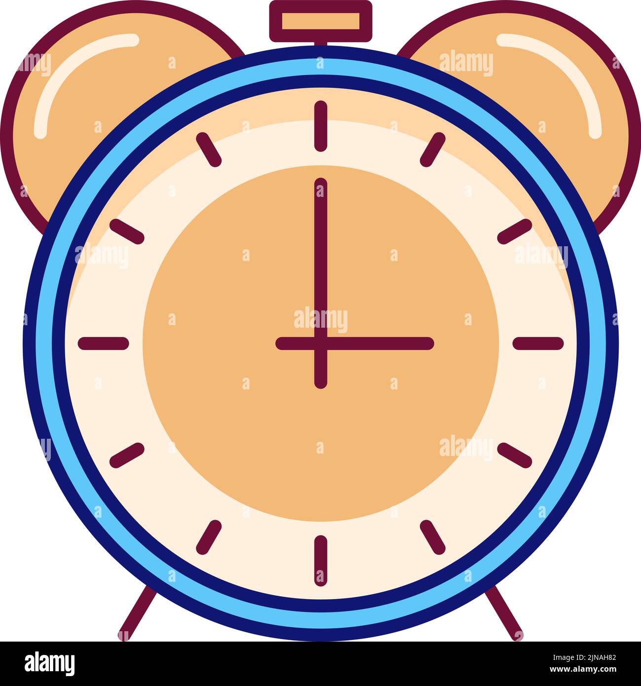 Reminder icon. Alarm clock line symbol. Color timer sign Stock Vector Image & Art Alamy
