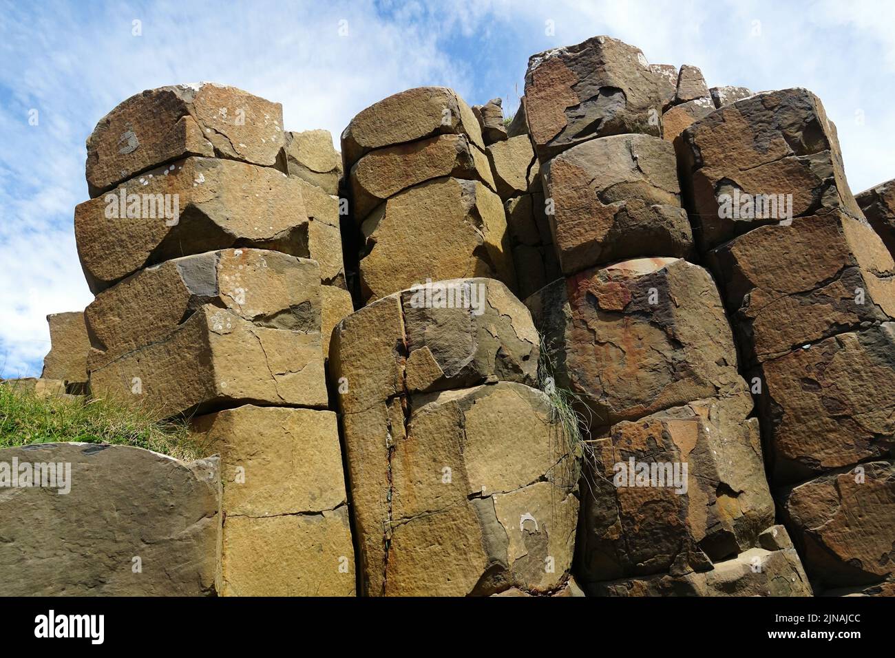 Giant's Causeway, basalt columns, national nature reserve, County Antrim, Northern Ireland, Tuaisceart Éireann, United Kingdom, Europe Stock Photo
