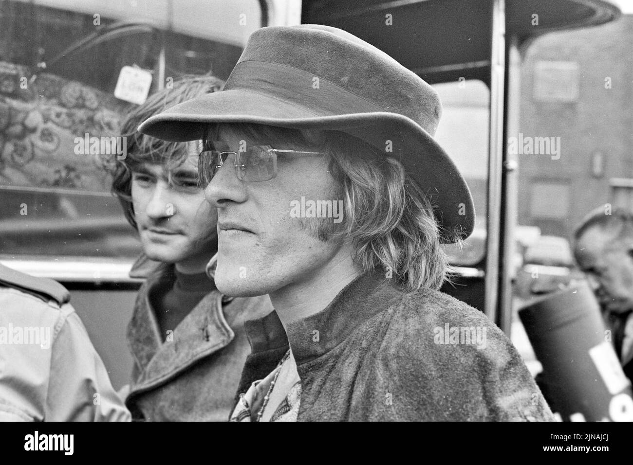 JEFFERSON AIRPLANE  US rock group during their trip to the ill-fated gig at Bath Festival in June 1970 Stock Photo