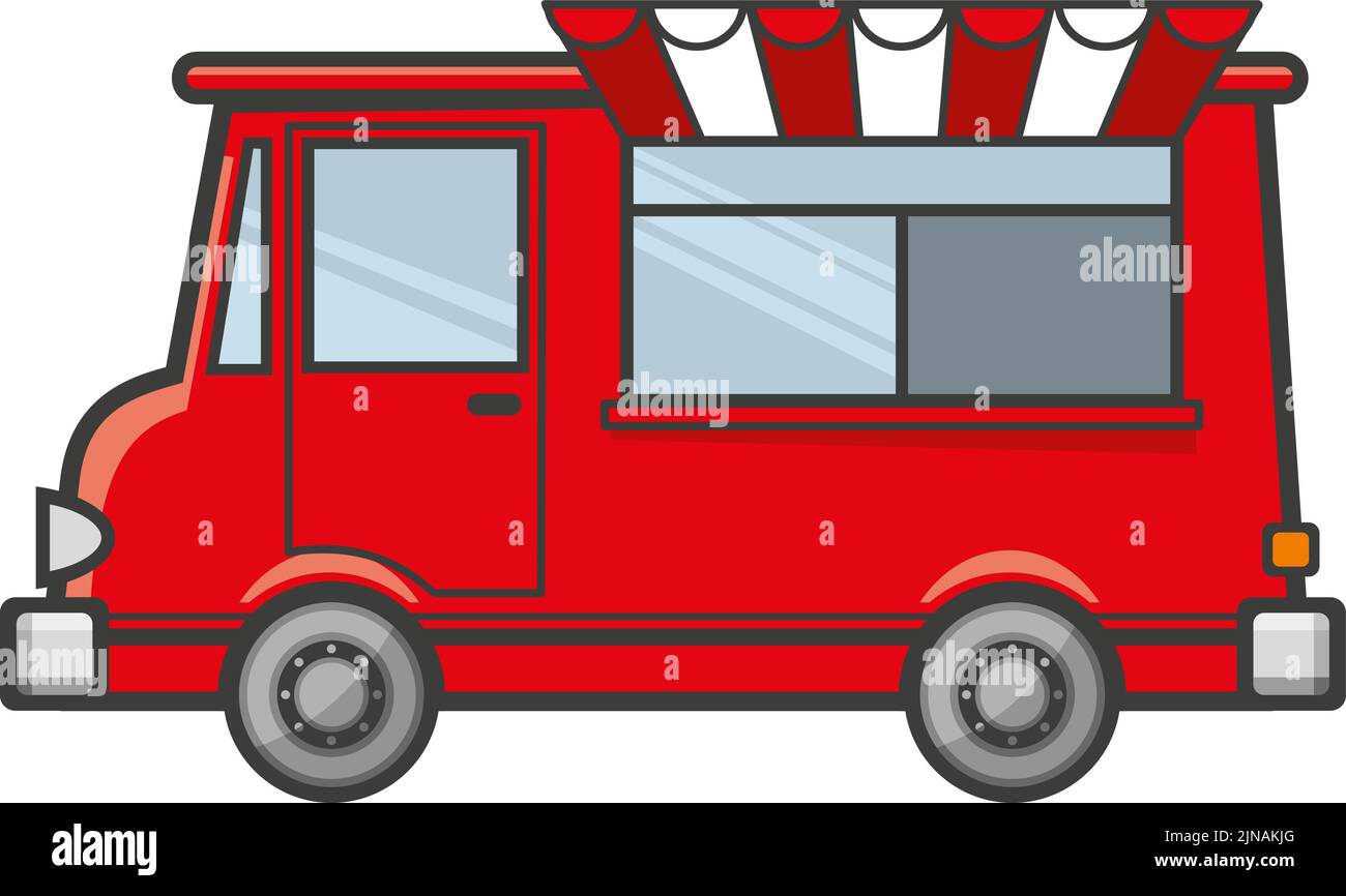 Street food track Stock Vector Images - Alamy