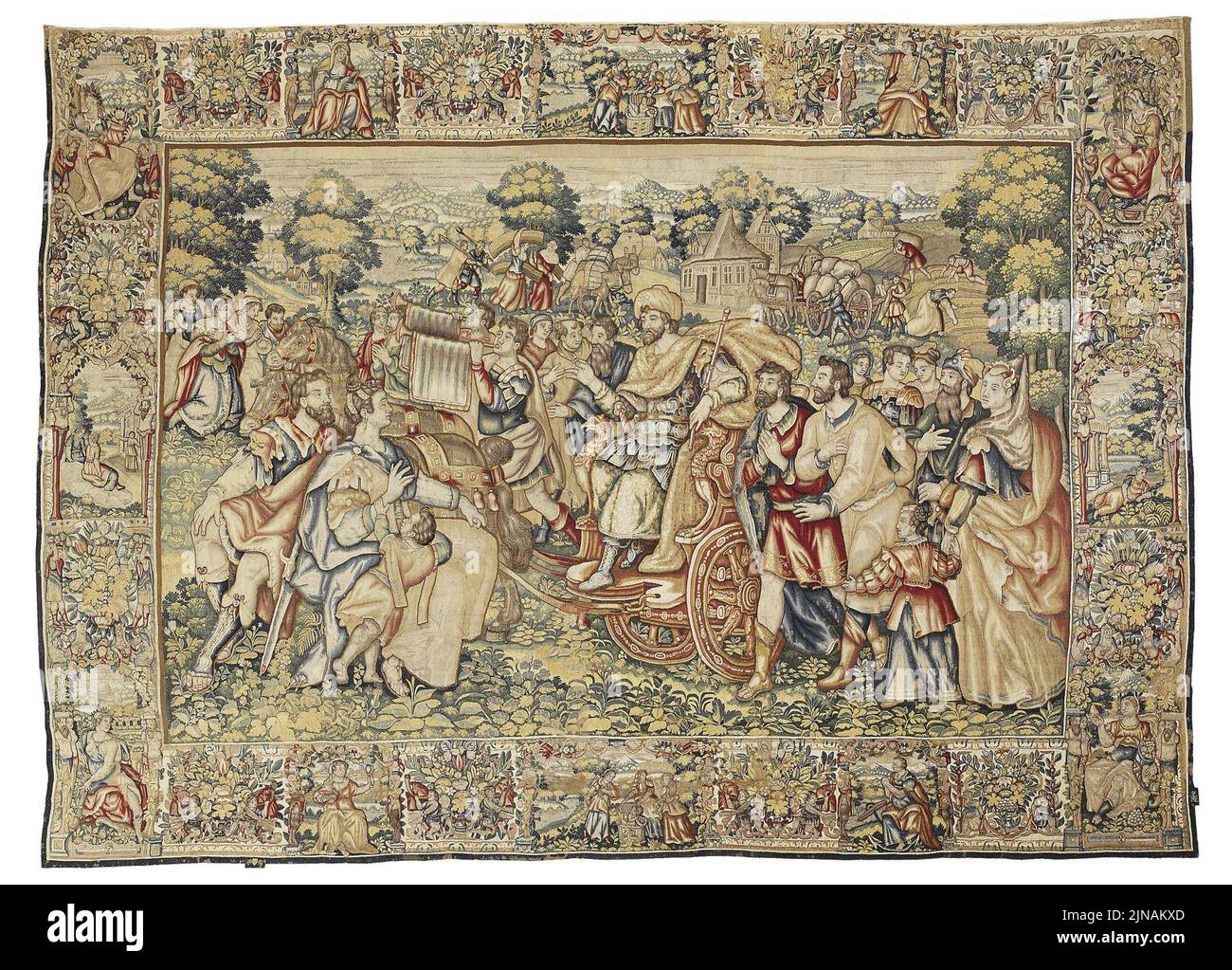 Tapisserie Brüssel Jephta und seine Tochter c1630 Stock Photo