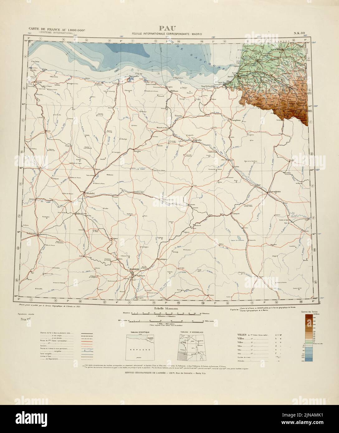Retro Map of France