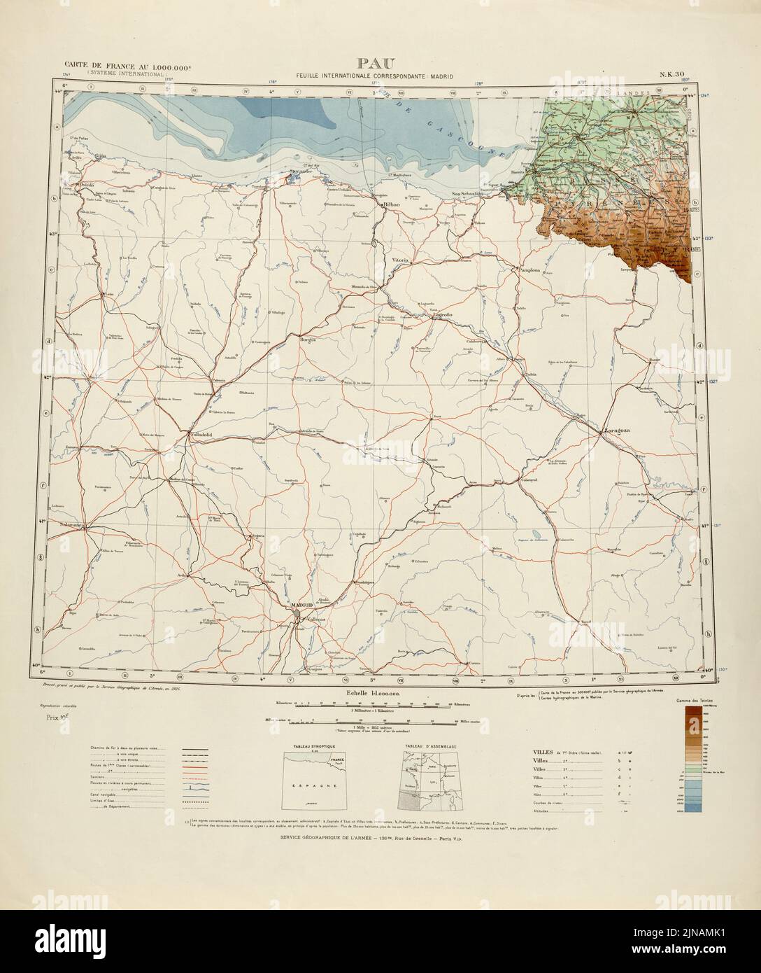 France Map, Map of France, France Plan, Old France Map, Retro France Map, Vintage France Map, France Poster, Old Europe Map, Vintage Europe Map Stock Photo