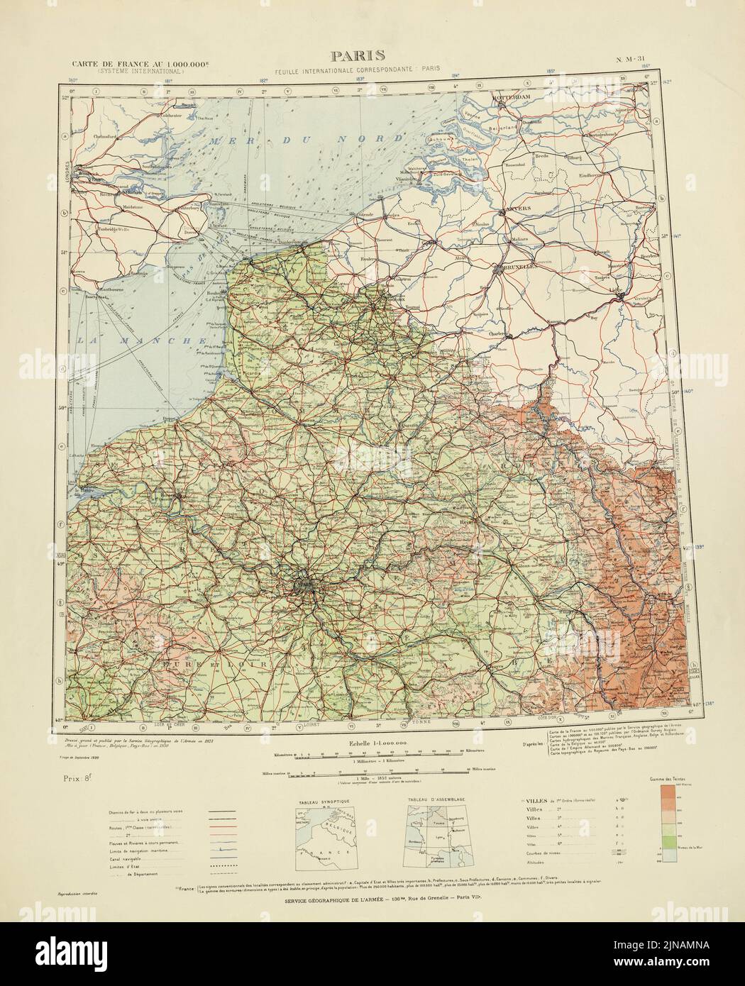 France Map, Map of France, France Plan, Old France Map, Retro France Map, Vintage France Map, France Poster, Old Europe Map, Vintage Europe Map Stock Photo