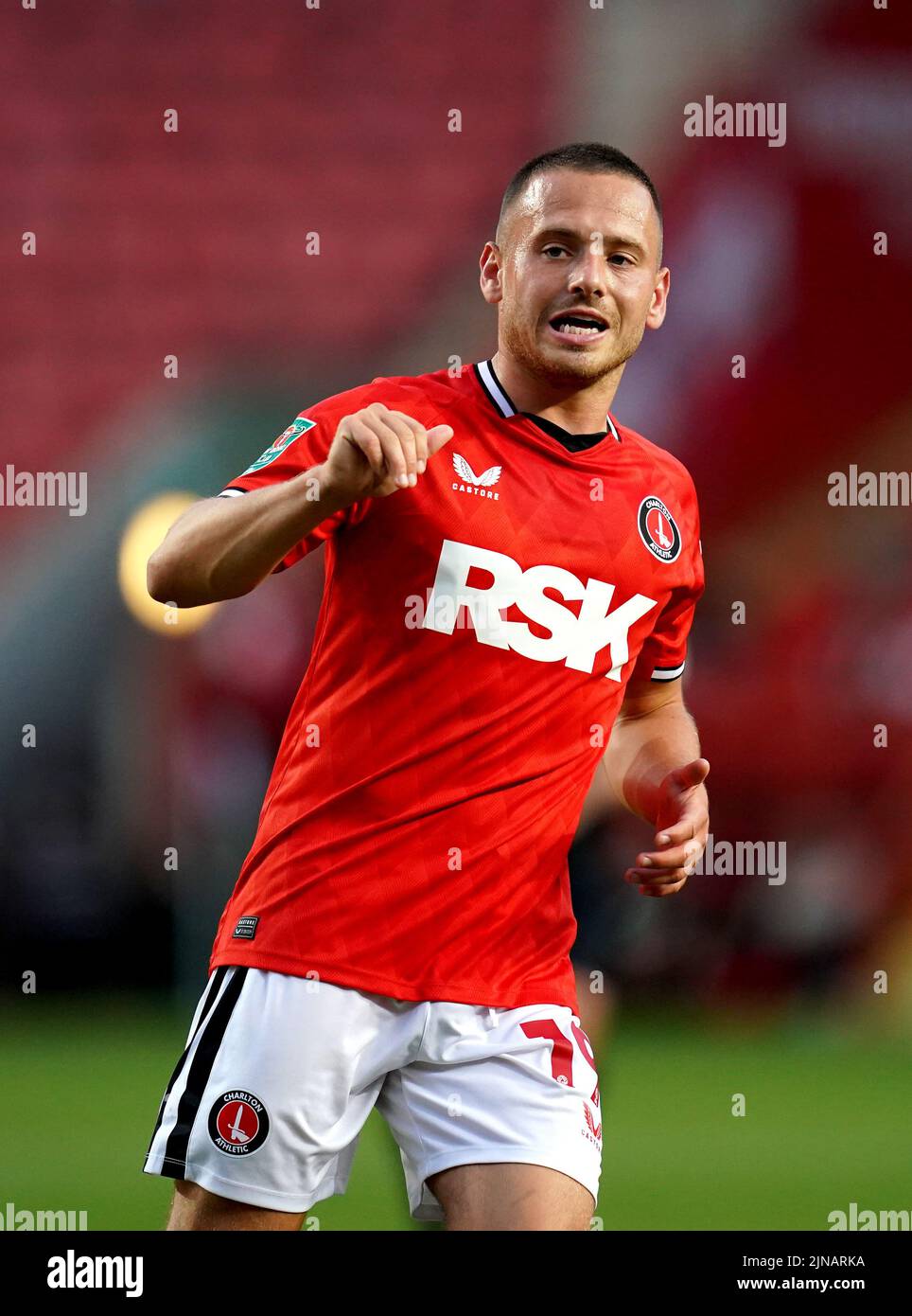 Charlton Athletic's Jack Payne during the Carabao Cup, first round match at The Valley, London. Picture date: Tuesday August 9, 2022. Stock Photo