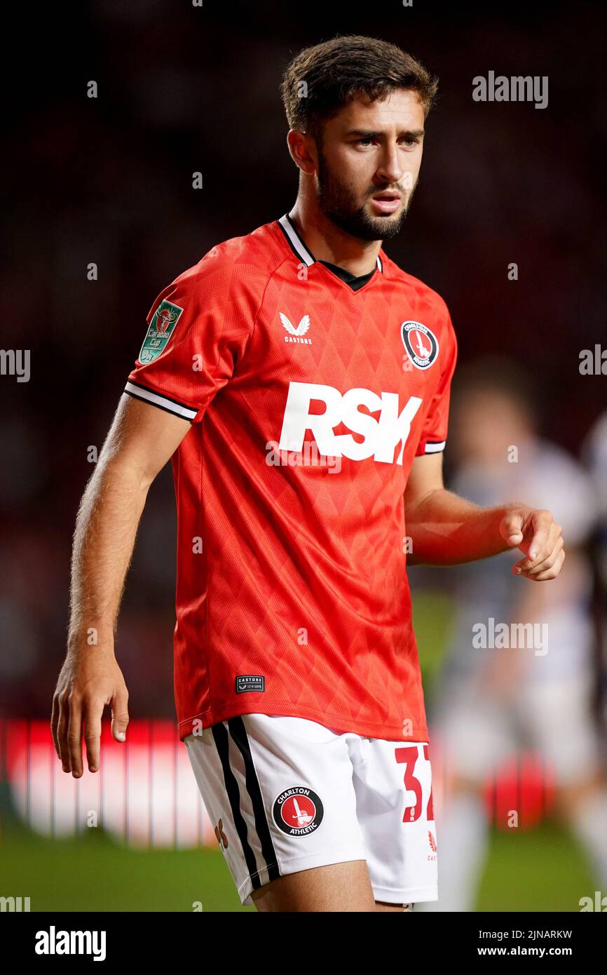 Charlton Athletic's Aaron Henry during the Carabao Cup, first round match at The Valley, London. Picture date: Tuesday August 9, 2022. Stock Photo
