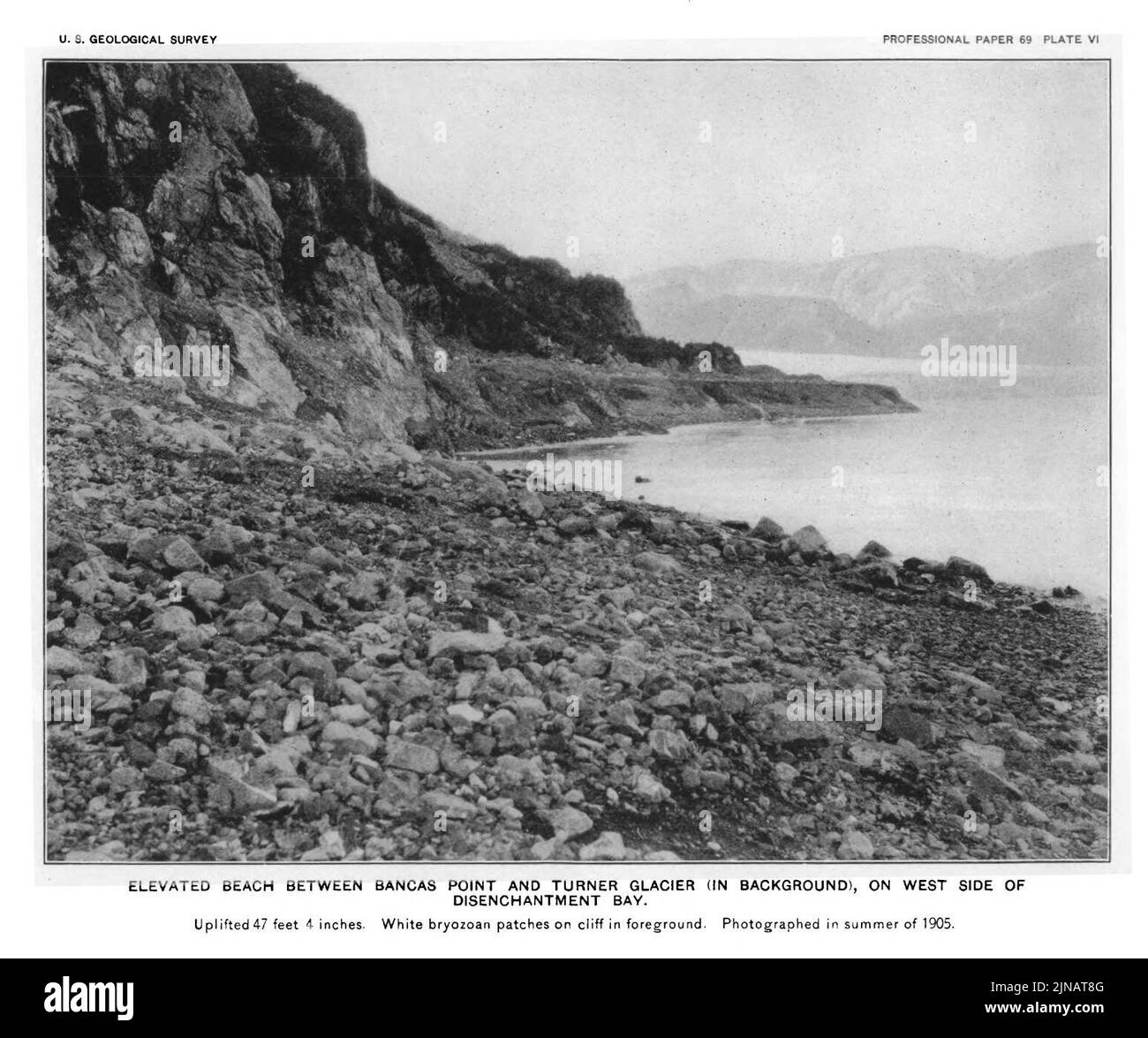 Tarr 1912 The Earthquakes at Yakutat Bay Alaska 0031 Plate VI Stock