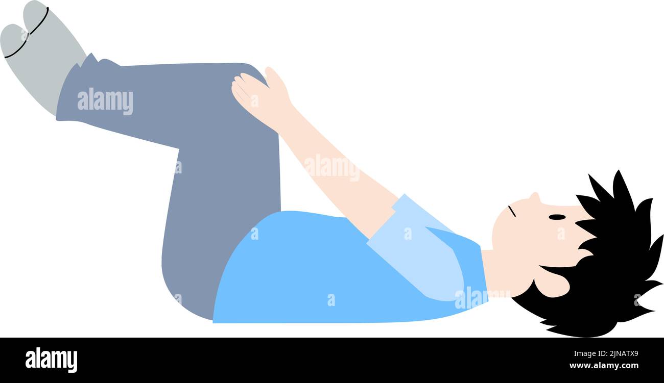 Back pain gymnastics illustration Stock Vector Image & Art Alamy