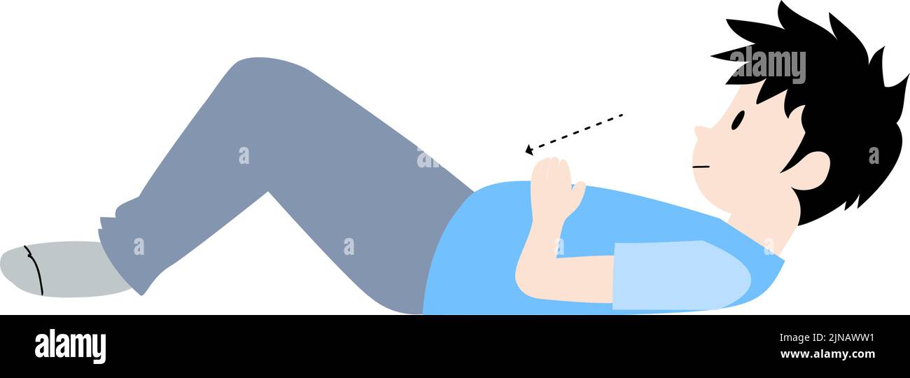 Back pain gymnastics illustration Stock Vector Image & Art Alamy