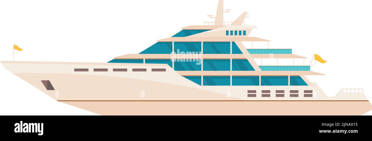 Party yacht. Marine luxury ship color icon Stock Vector Image & Art - Alamy
