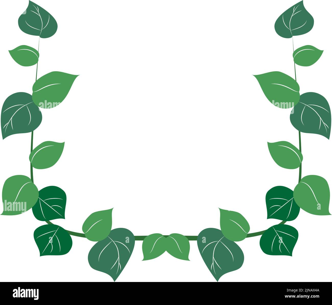 Green leaf frame material Stock Vector Image & Art - Alamy