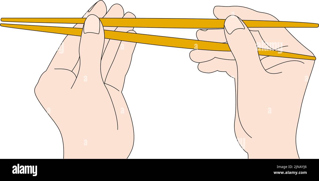 Illustration of how to use chopsticks Stock Vector Image & Art Alamy