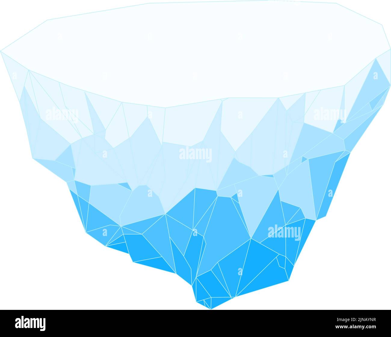 Illustration of an iceberg Stock Vector