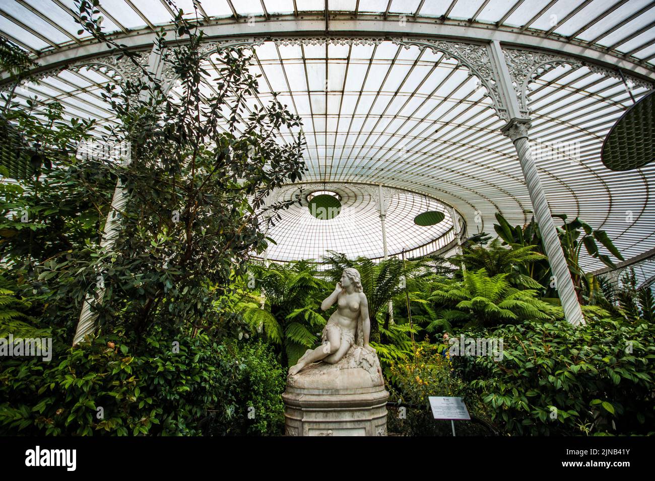 statue-and-gardens-inside-the-greenhouse-at-the-botanic-gardens-in