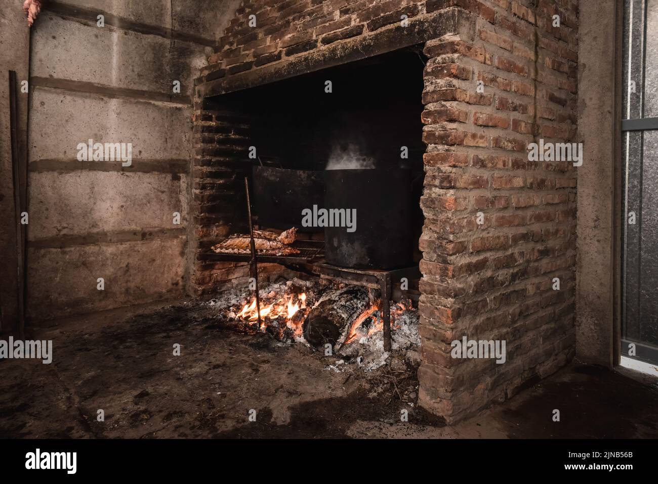 Roasted Crispy Ribs, traditional Argentinian barbecue Stock Photo - Alamy
