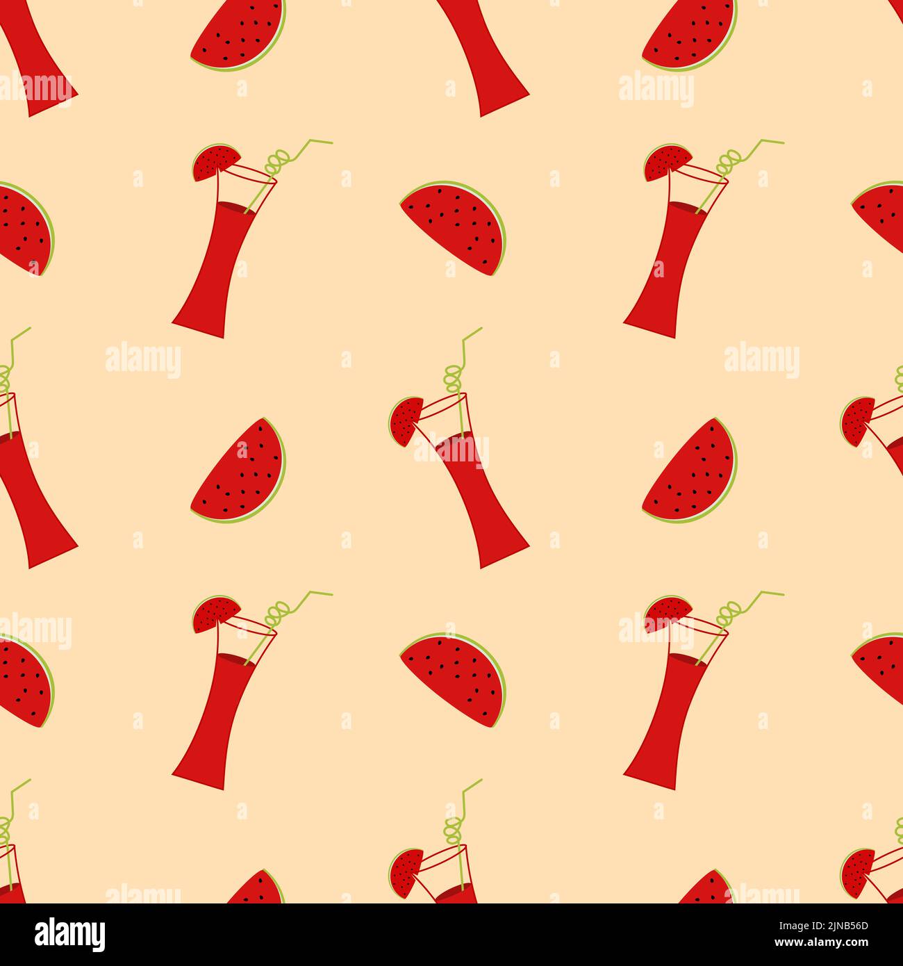 Glass watermelon juice slices Stock Vector Images - Alamy