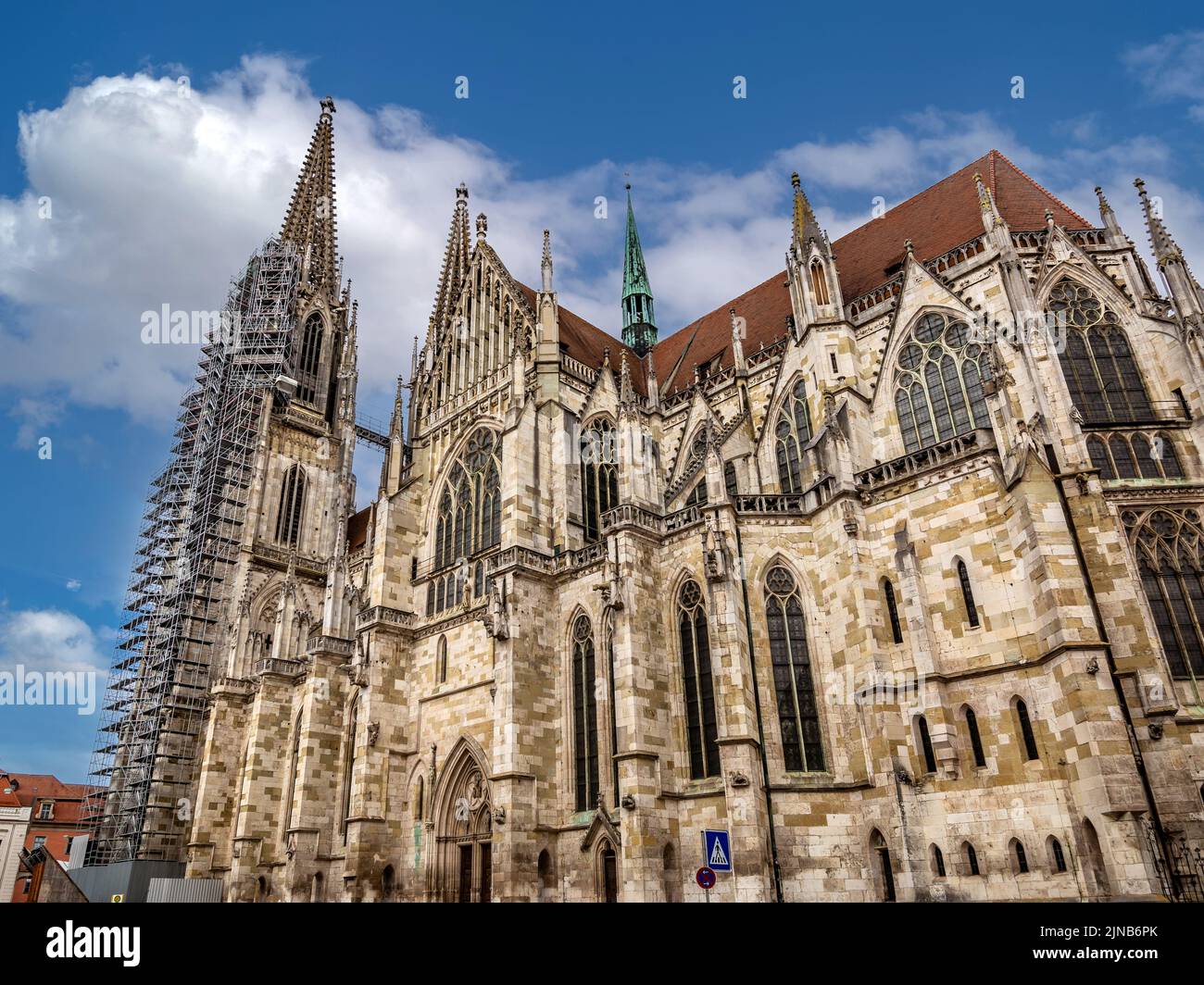 BAVARIA : Regensburger cathedrale Stock Photo