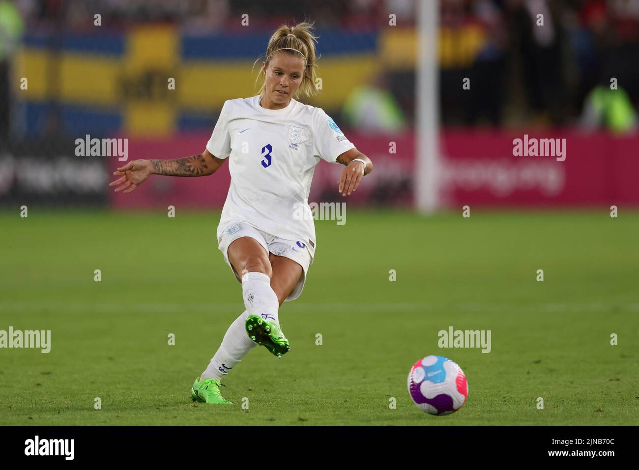 Sheffield, England, 26th July 2022. Rachel Daly of England during the UEFA Women's European Championship 2022 match at Bramall Lane, Sheffield. Picture credit should read: Jonathan Moscrop / Sportimage Stock Photo