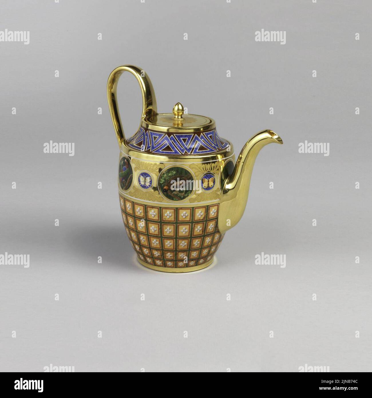 Teapot And Lid (France), 1813 Stock Photo Alamy
