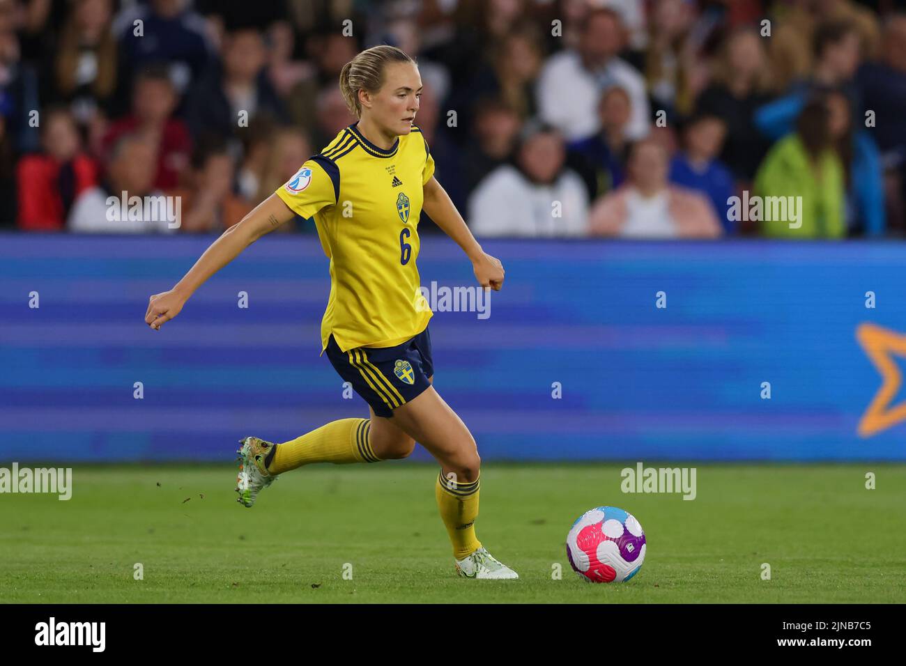 Sheffield, England, 26th July 2022. Magdalena Eriksson of Sweden during the UEFA Women's European Championship 2022 match at Bramall Lane, Sheffield. Picture credit should read: Jonathan Moscrop / Sportimage Stock Photo