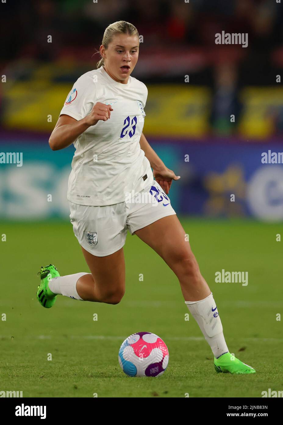 Sheffield, England, 26th July 2022. Alessia Russo of England during the UEFA Women's European Championship 2022 match at Bramall Lane, Sheffield. Picture credit should read: Jonathan Moscrop / Sportimage Stock Photo