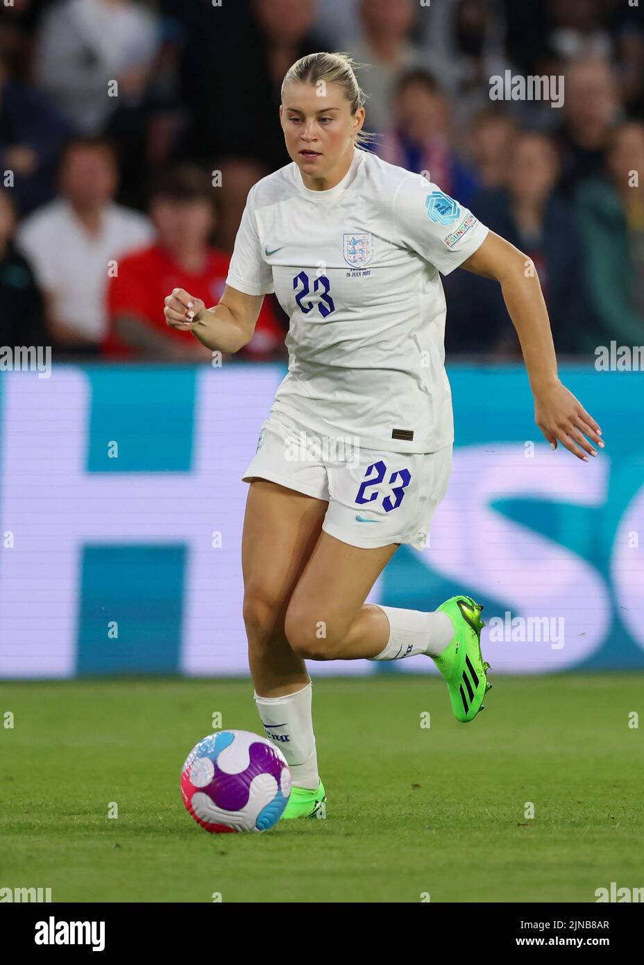 Sheffield, England, 26th July 2022. Alessia Russo of England during the UEFA Women's European Championship 2022 match at Bramall Lane, Sheffield. Picture credit should read: Jonathan Moscrop / Sportimage Stock Photo