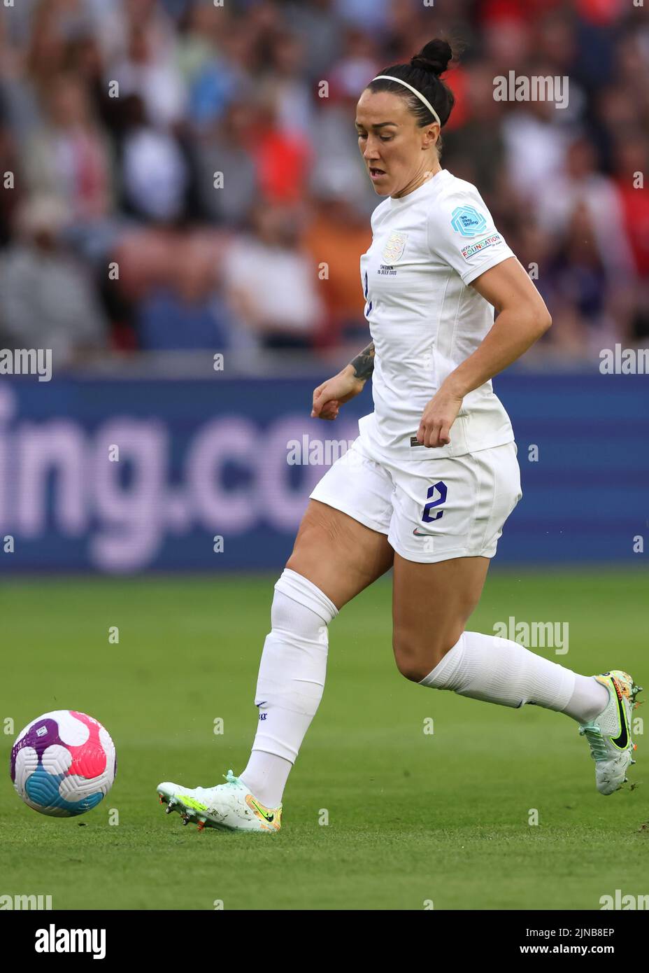 Sheffield, England, 26th July 2022. Lucy Bronze of England during the UEFA Women's European Championship 2022 match at Bramall Lane, Sheffield. Picture credit should read: Jonathan Moscrop / Sportimage Stock Photo