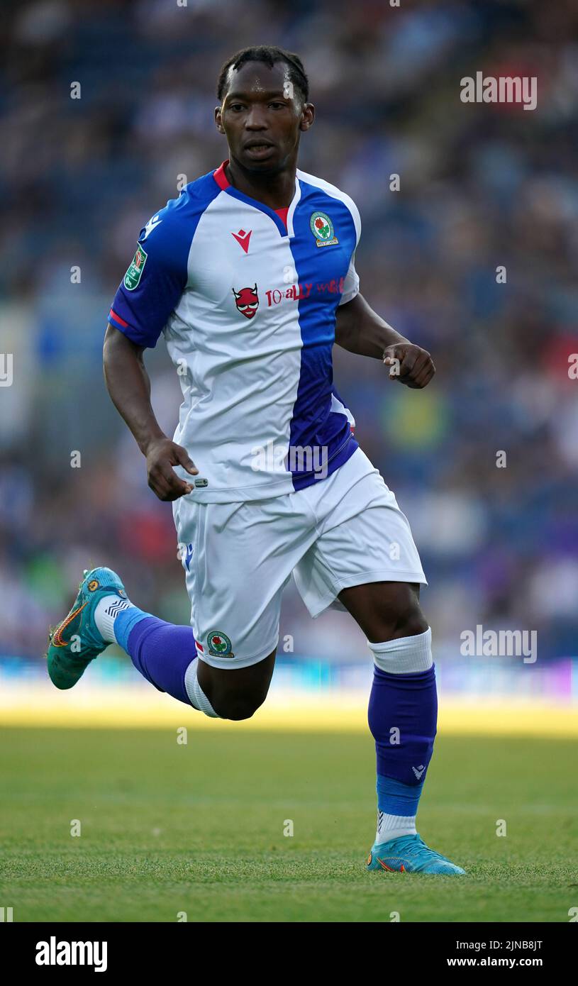 Blackburn Rovers' Tayo Edun during the Carabao Cup, first round match at Ewood Park, Blackburn. Picture date: Wednesday August 10, 2022. Stock Photo